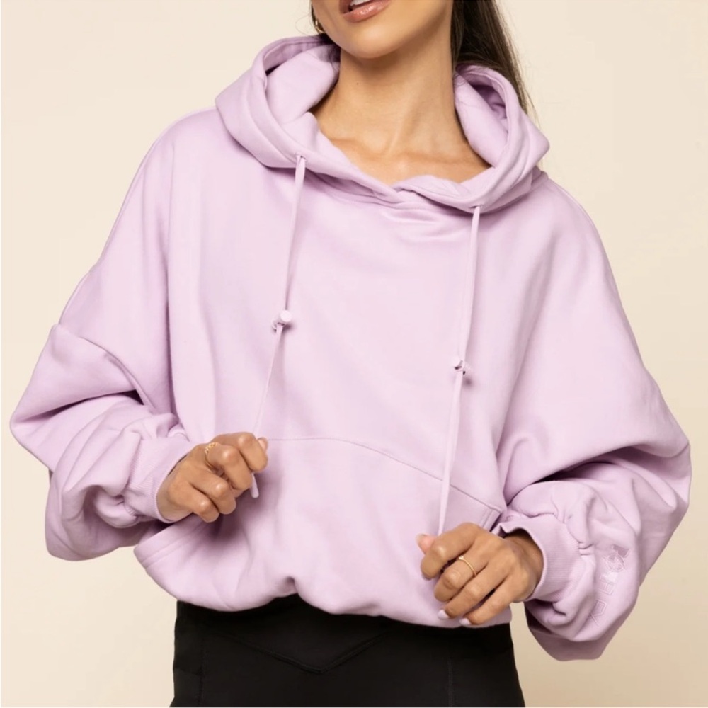 New POPFLEX Purple Lilac Cloud Hoodie Sweater